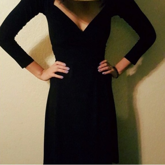 NORMA KAMALI Black Sweetheart Wrap Dress XS - Picture 9 of 9